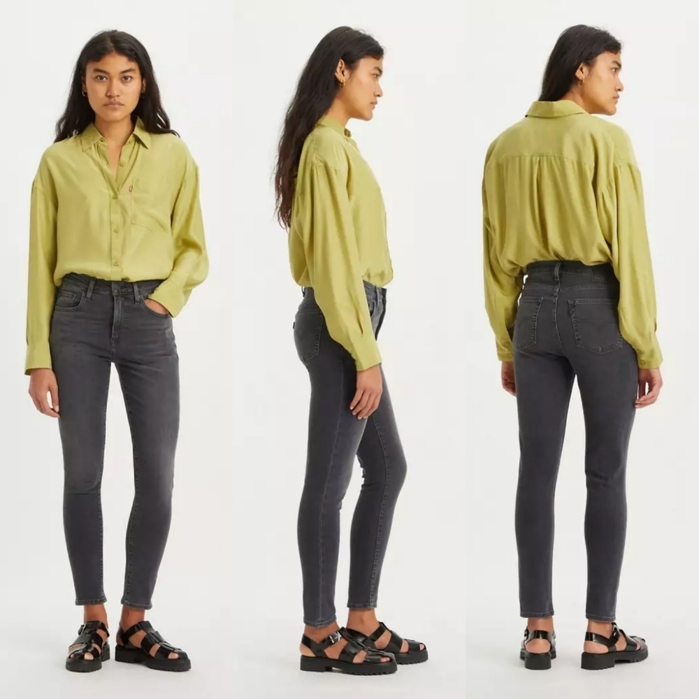 Levi's 721 High Rise Skinny Jeans, Clear Way - Black